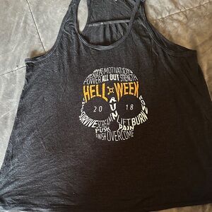 Orangetheory Charcoal Tank Top with White Logo